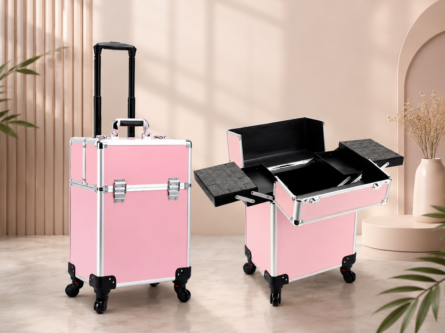 Trolley Maquillaje Profesional Capacidad Grande