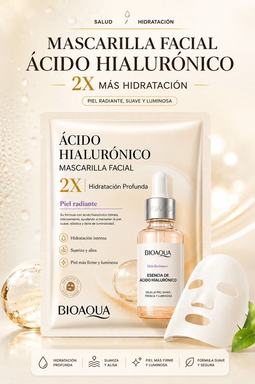 Pack de Mascarillas Faciales de Tela (10 uds) — Hidratante y Reafirmante