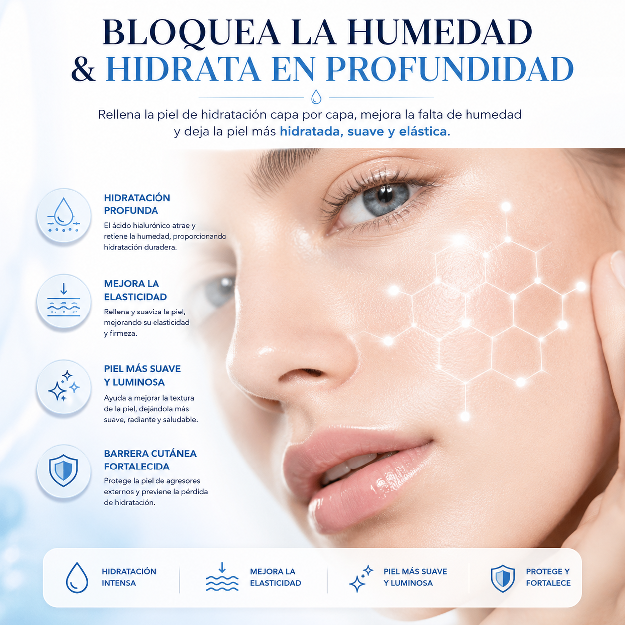 Sérum Facial de Ácido Hialurónico Antiedad