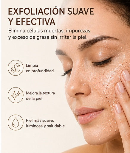 Exfoliante Facial y Corporal Natural — Pepino, Coco y Papaya