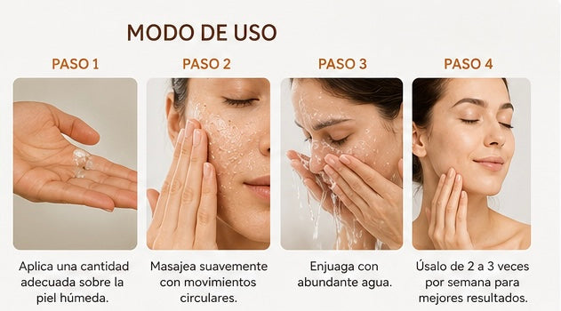 Exfoliante Facial y Corporal Natural — Pepino, Coco y Papaya