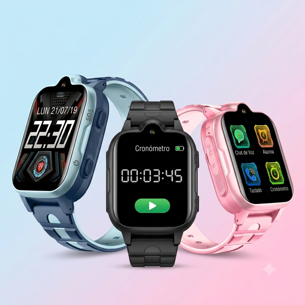 Reloj Inteligente Infantil con Botón SOS y Pantalla Táctil